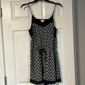 Black & White Patterned Romper